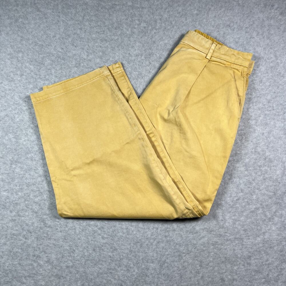 BDG Urban Outfitters Capri Yellow Pants Women's Size Large Slash Pocket Preowned